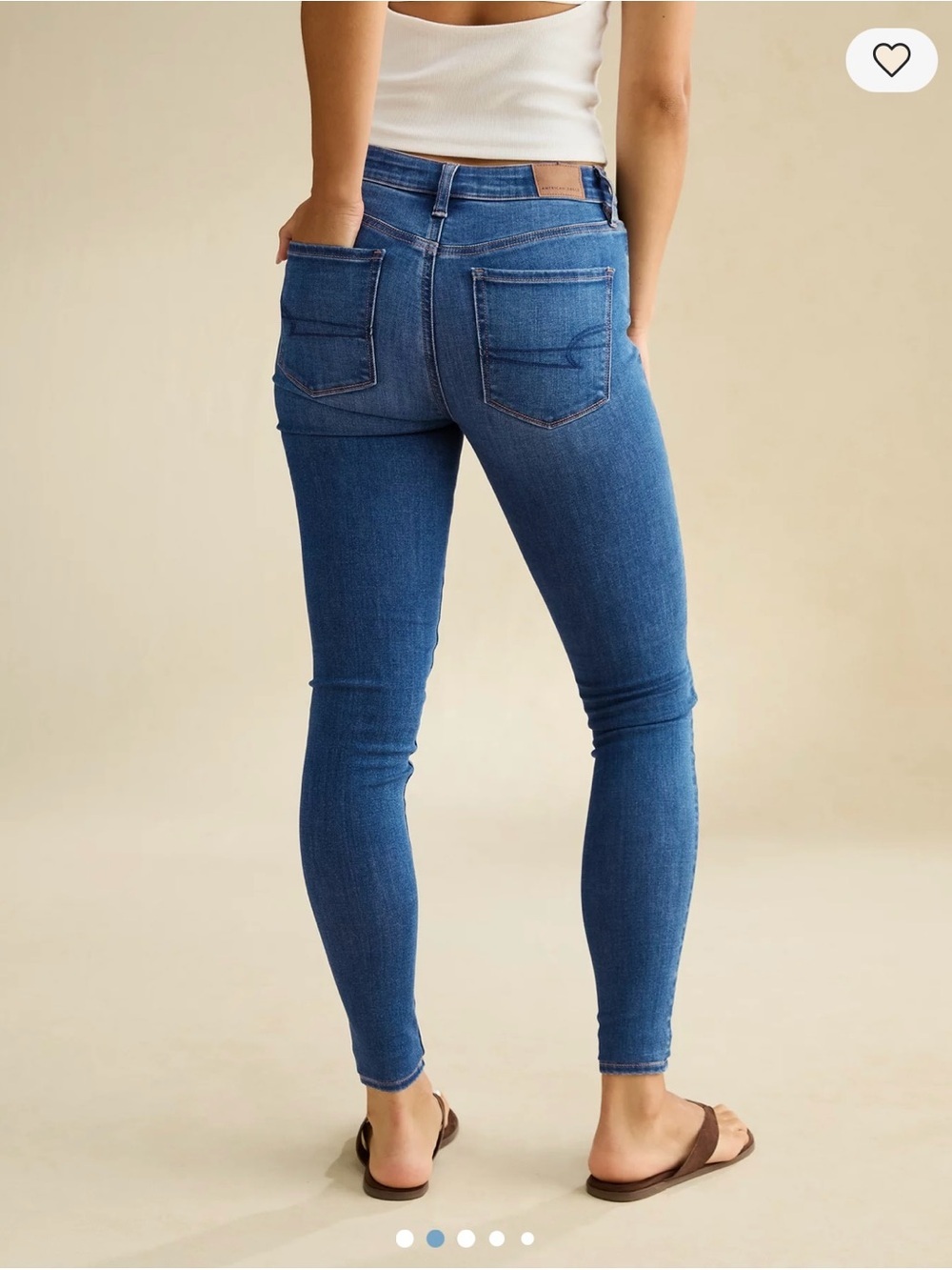 American Eagle Outfitters High-Rise Indigo Blue Women’s Jeans - Picture 2 of 16